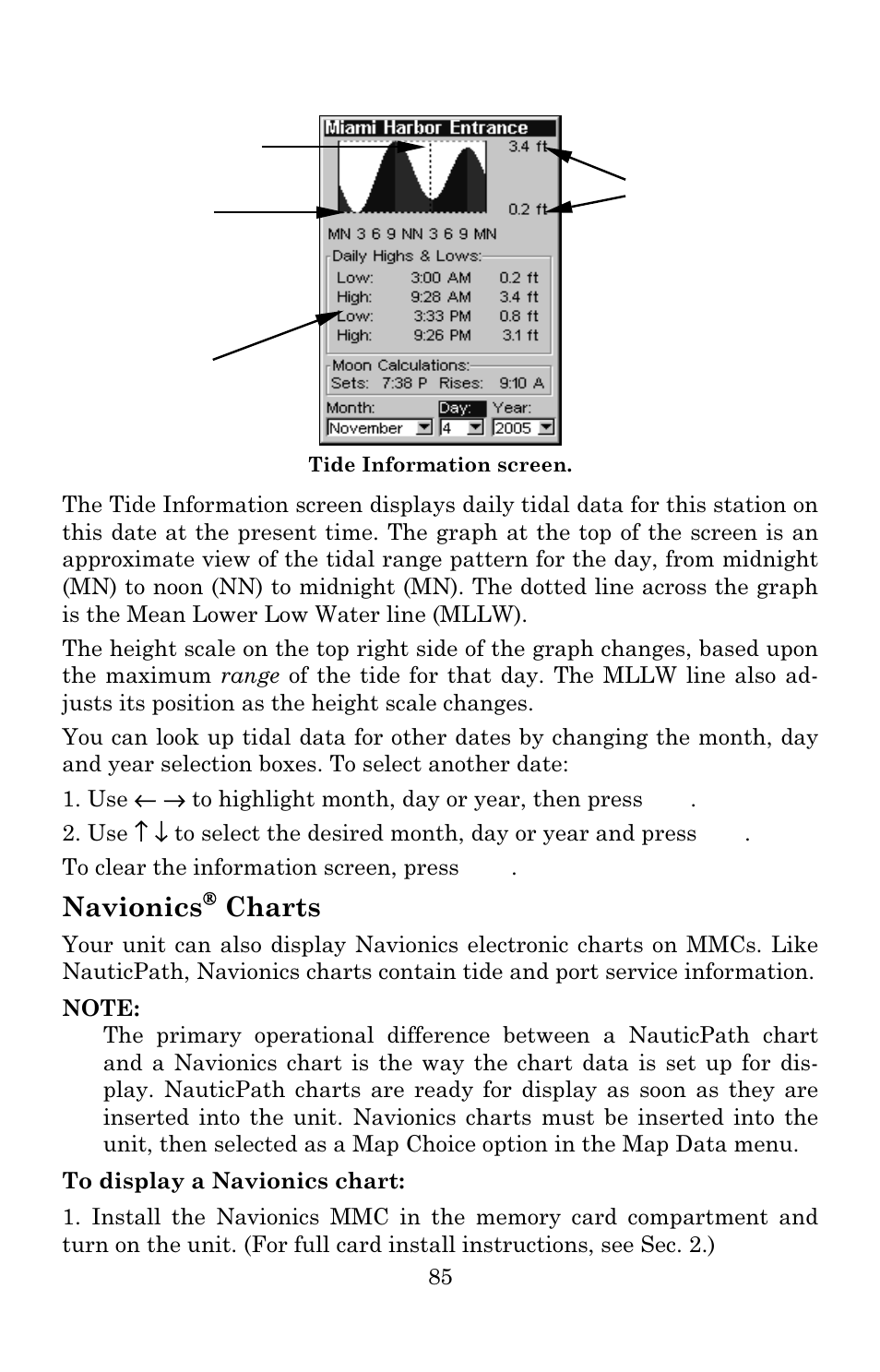 Navionics, Charts | Eagle Electronics 642c iGPS User Manual | Page 91 / 132