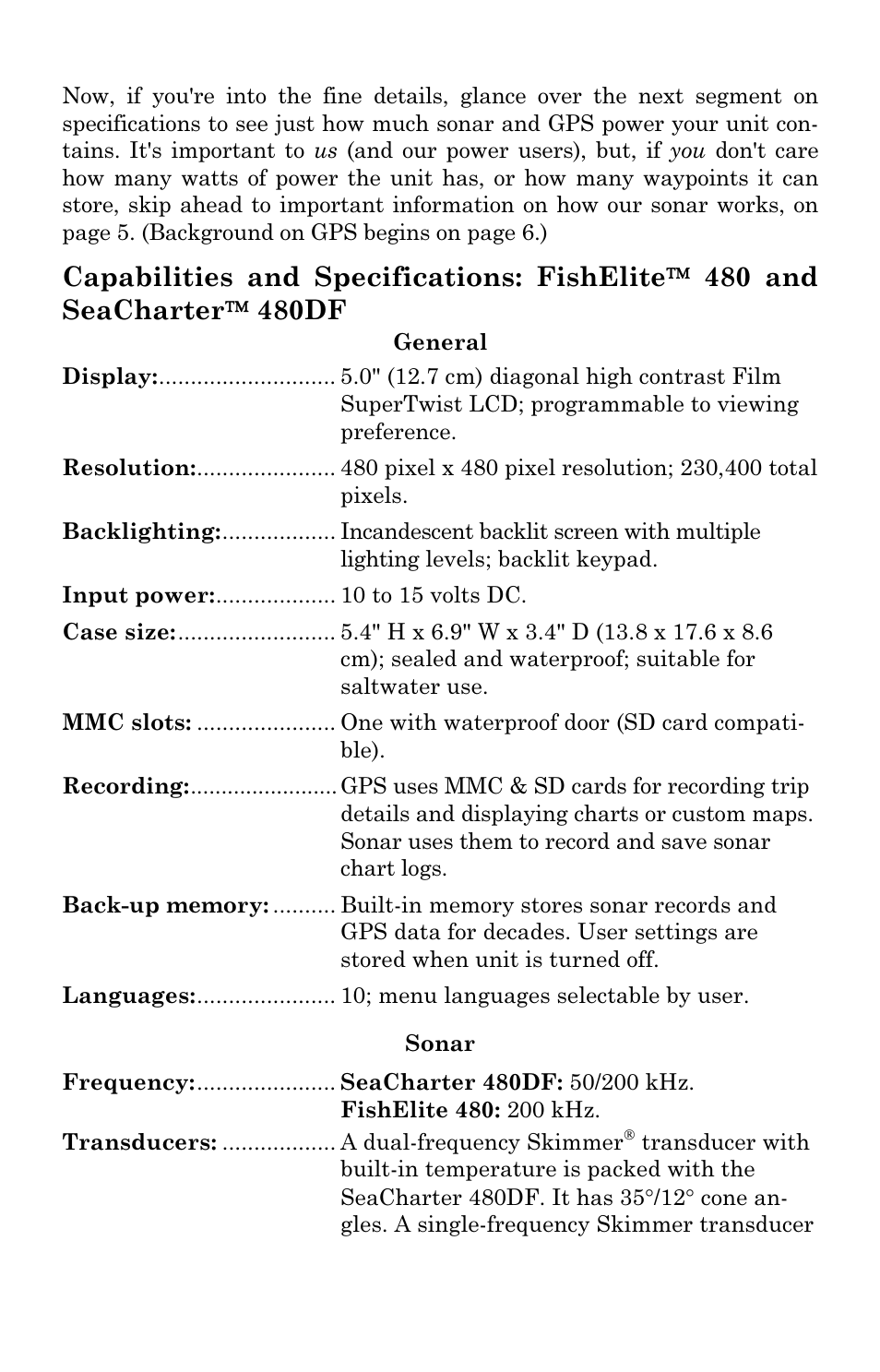 Eagle Electronics FishElite User Manual | Page 11 / 204