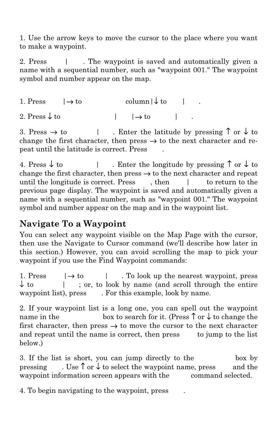 Navigate to a waypoint | Eagle Electronics FishElite User Manual | Page 119 / 204