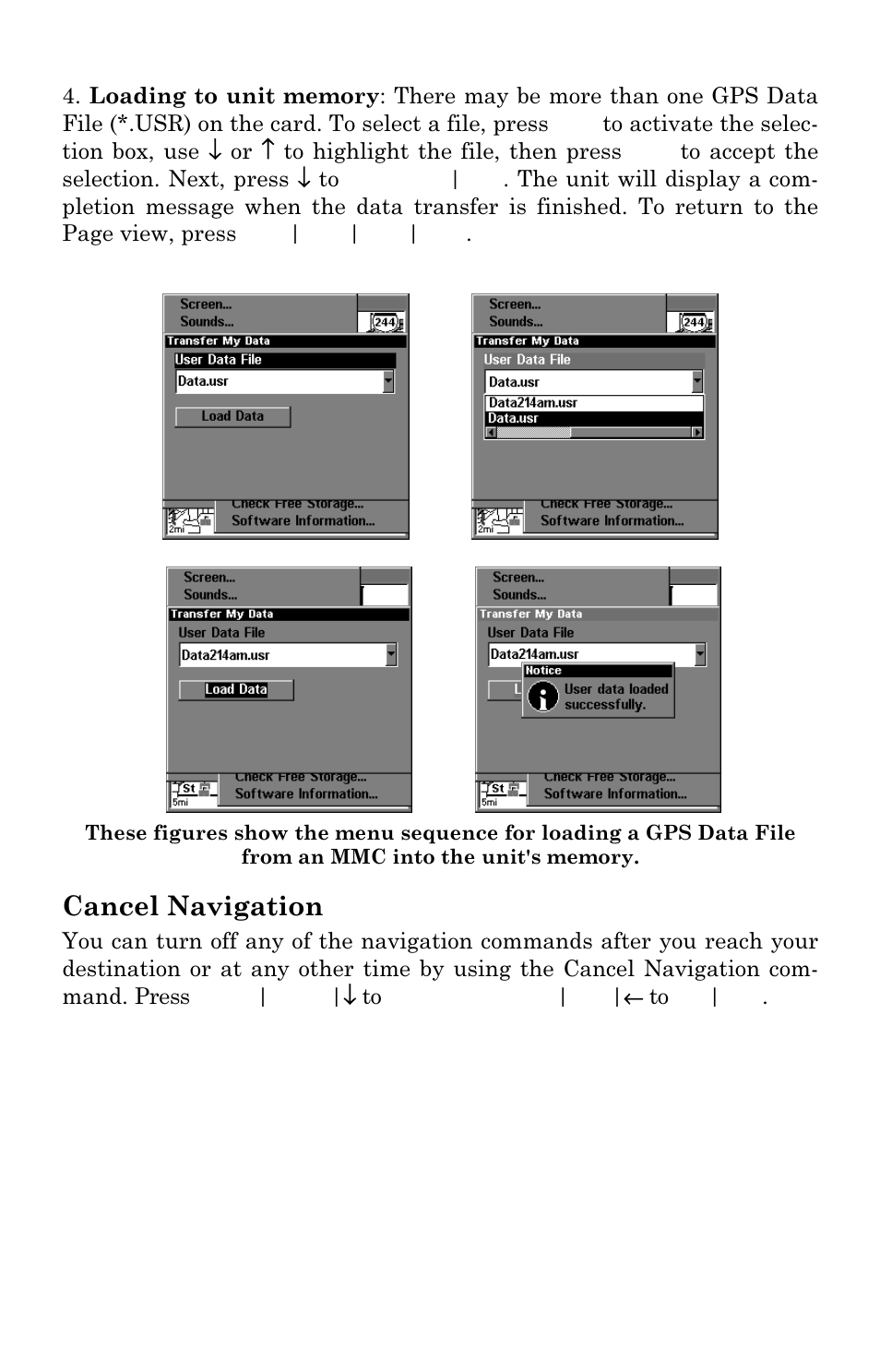 Cancel navigation | Eagle Electronics FishElite User Manual | Page 130 / 204