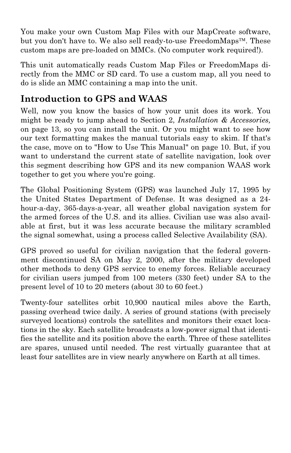 Introduction to gps and waas | Eagle Electronics FishElite User Manual | Page 16 / 204