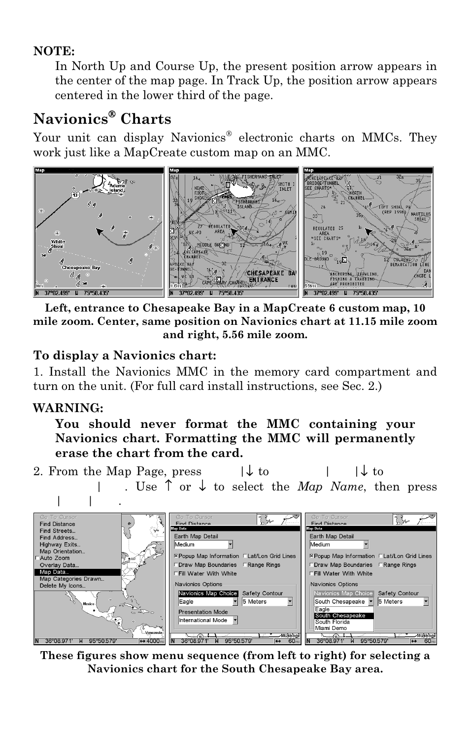 Navionics, Charts | Eagle Electronics FishElite User Manual | Page 160 / 204