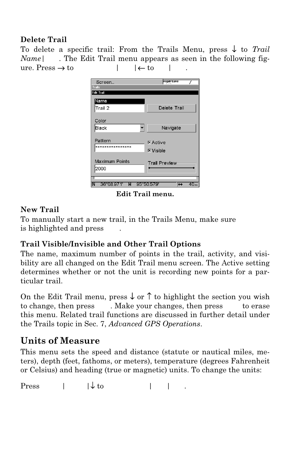 Units of measure | Eagle Electronics FishElite User Manual | Page 173 / 204