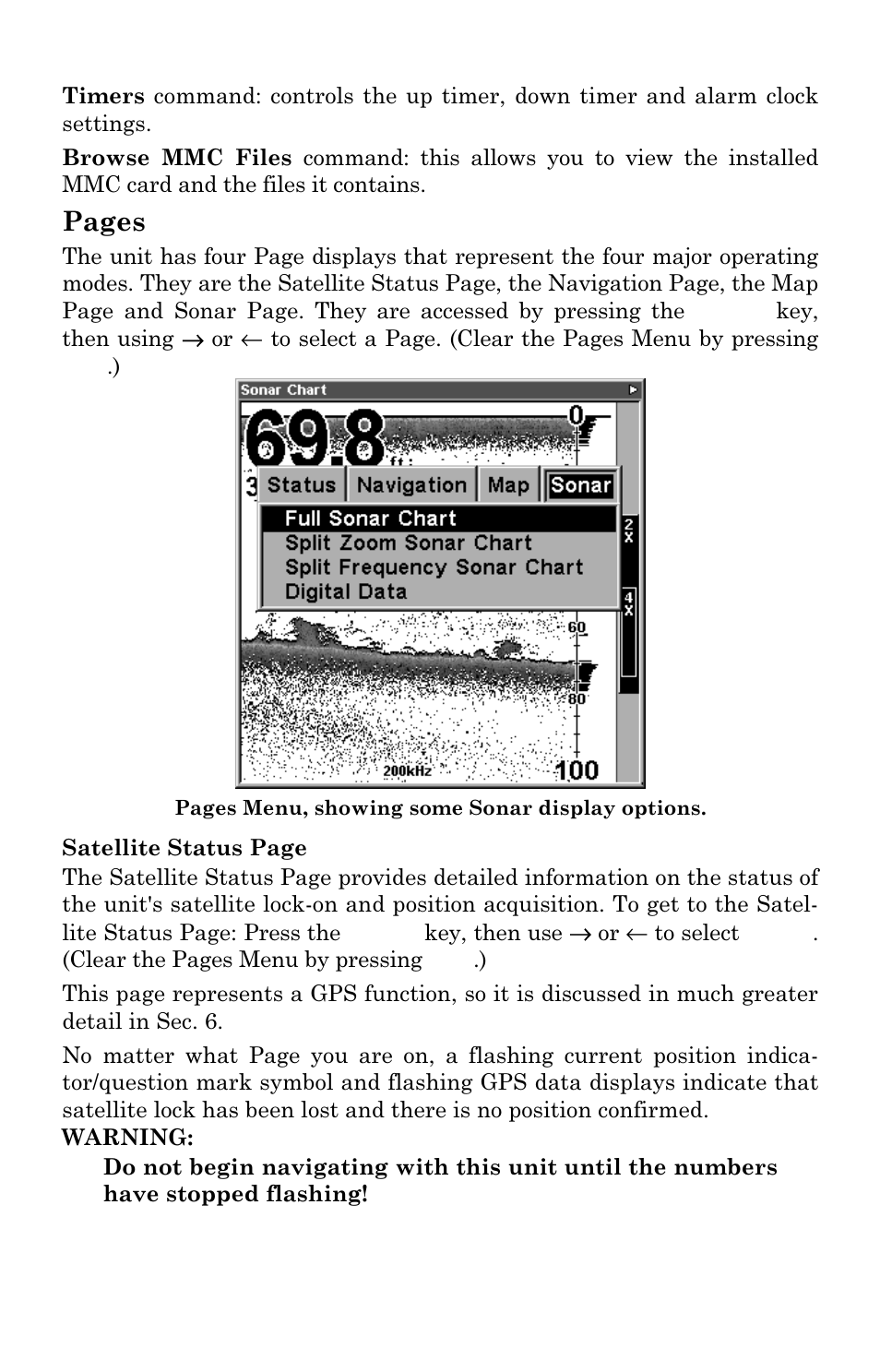 Pages | Eagle Electronics FishElite User Manual | Page 54 / 204