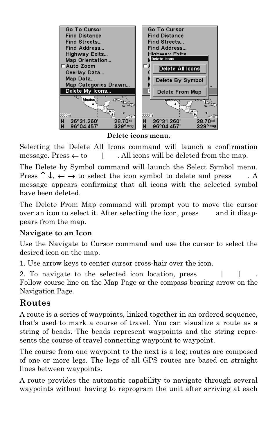 Routes | Eagle Electronics SeaCharter 502cDF User Manual | Page 127 / 196