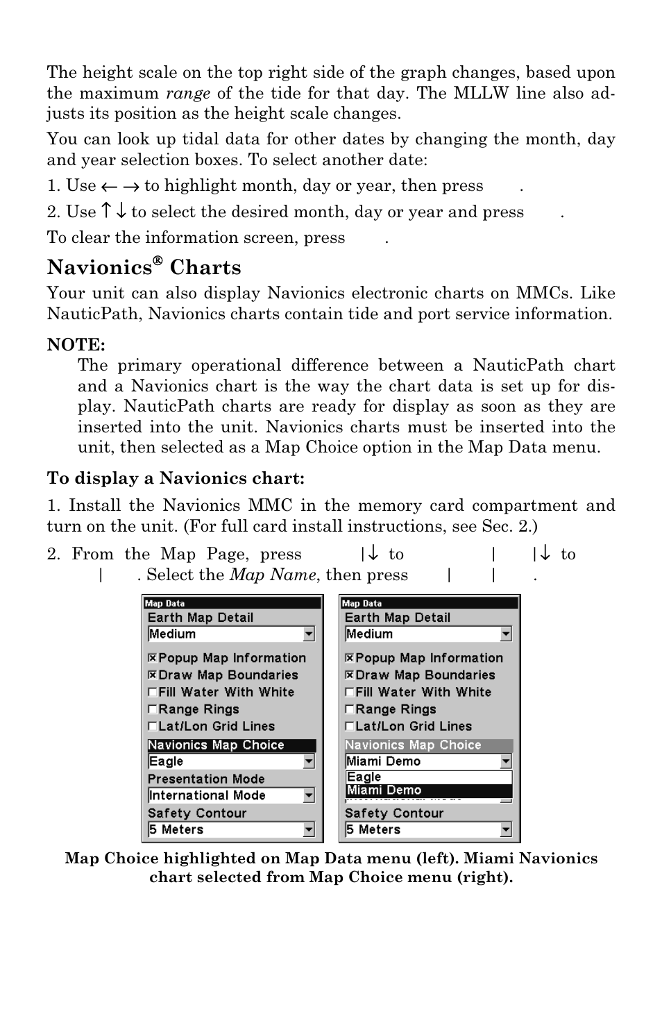 Navionics, Charts | Eagle Electronics SeaCharter 502cDF User Manual | Page 158 / 196