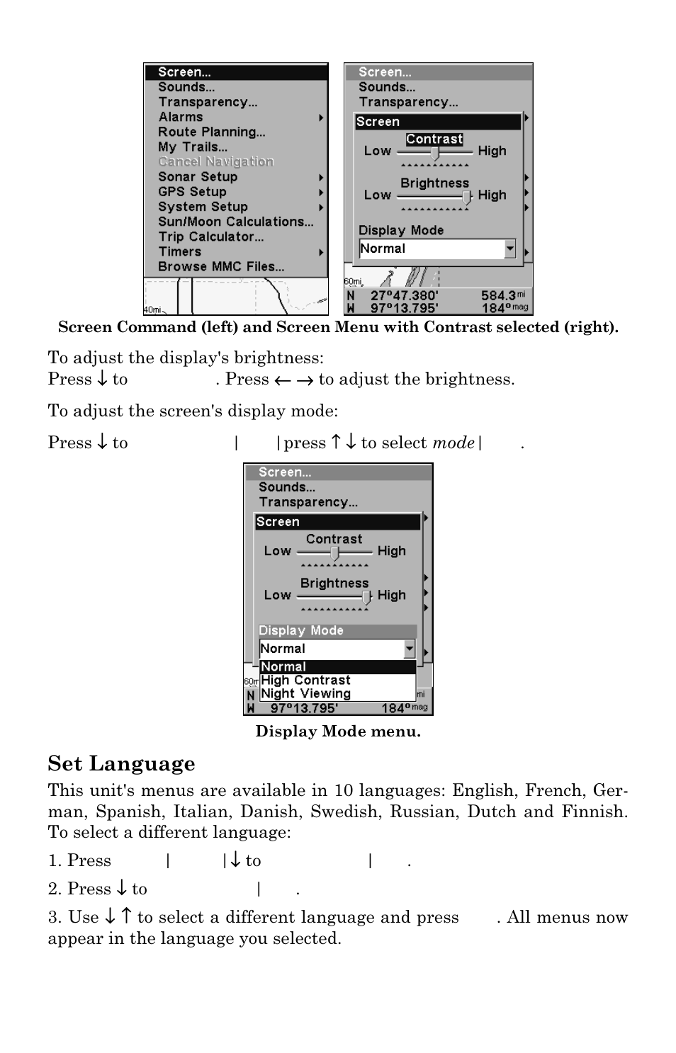 Set language | Eagle Electronics SeaCharter 502cDF User Manual | Page 161 / 196