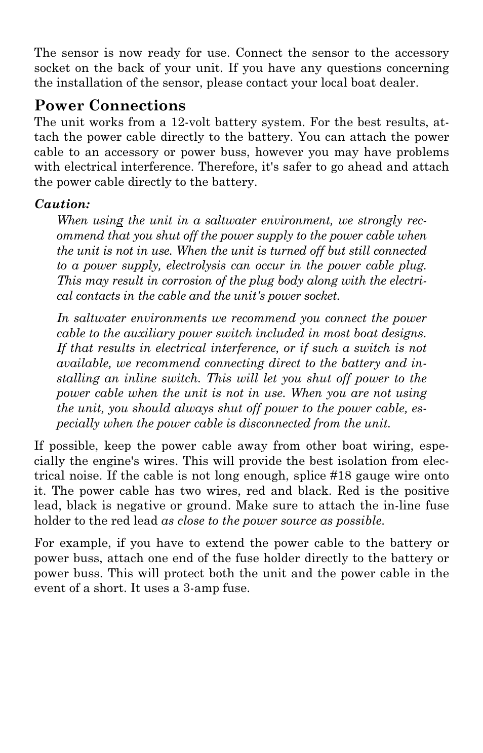 Power connections | Eagle Electronics SeaCharter 502cDF User Manual | Page 39 / 196