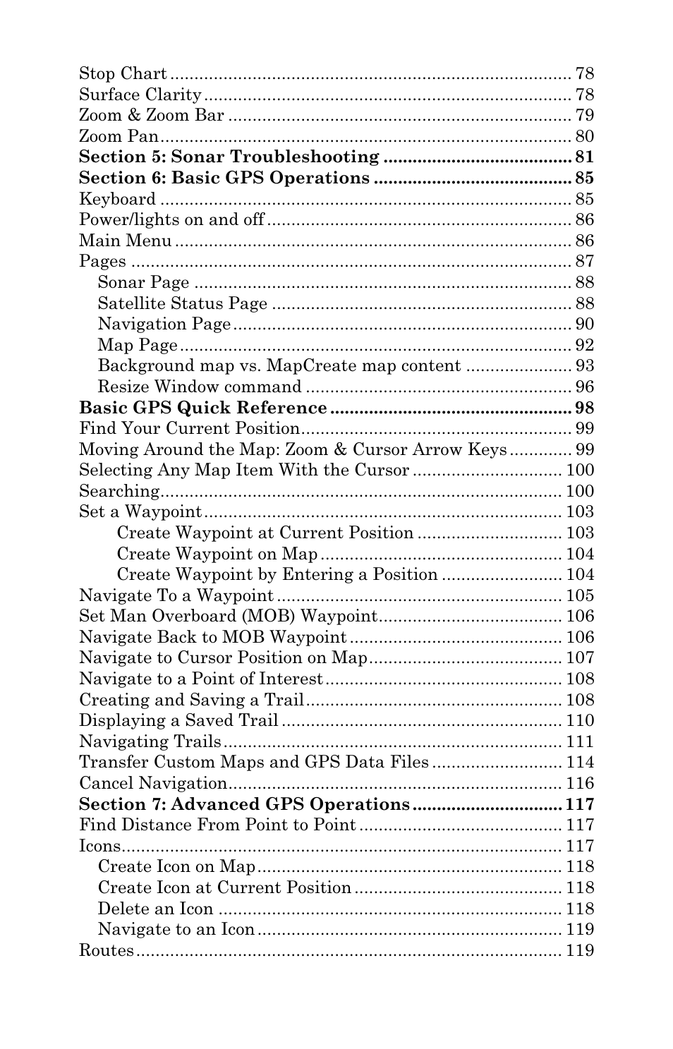 Eagle Electronics SeaCharter 502cDF User Manual | Page 5 / 196