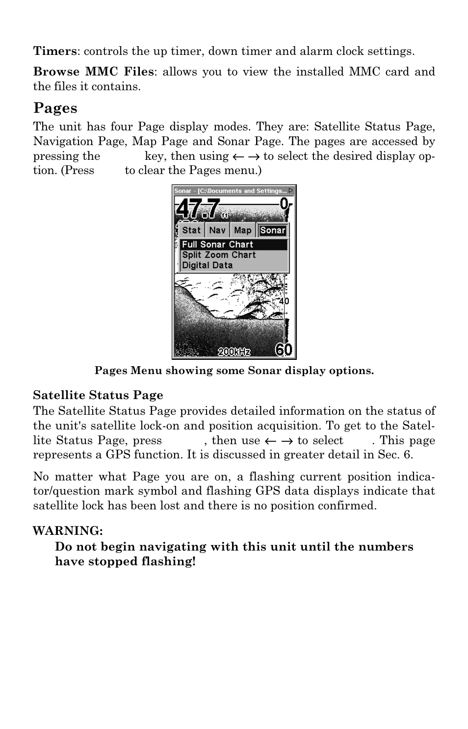 Pages | Eagle Electronics SeaCharter 502cDF User Manual | Page 50 / 196