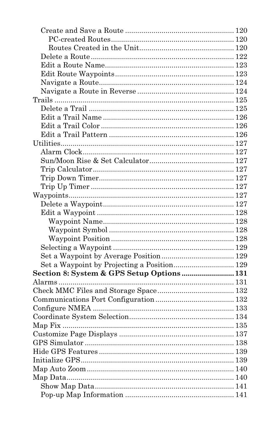 Eagle Electronics SeaCharter 502cDF User Manual | Page 6 / 196