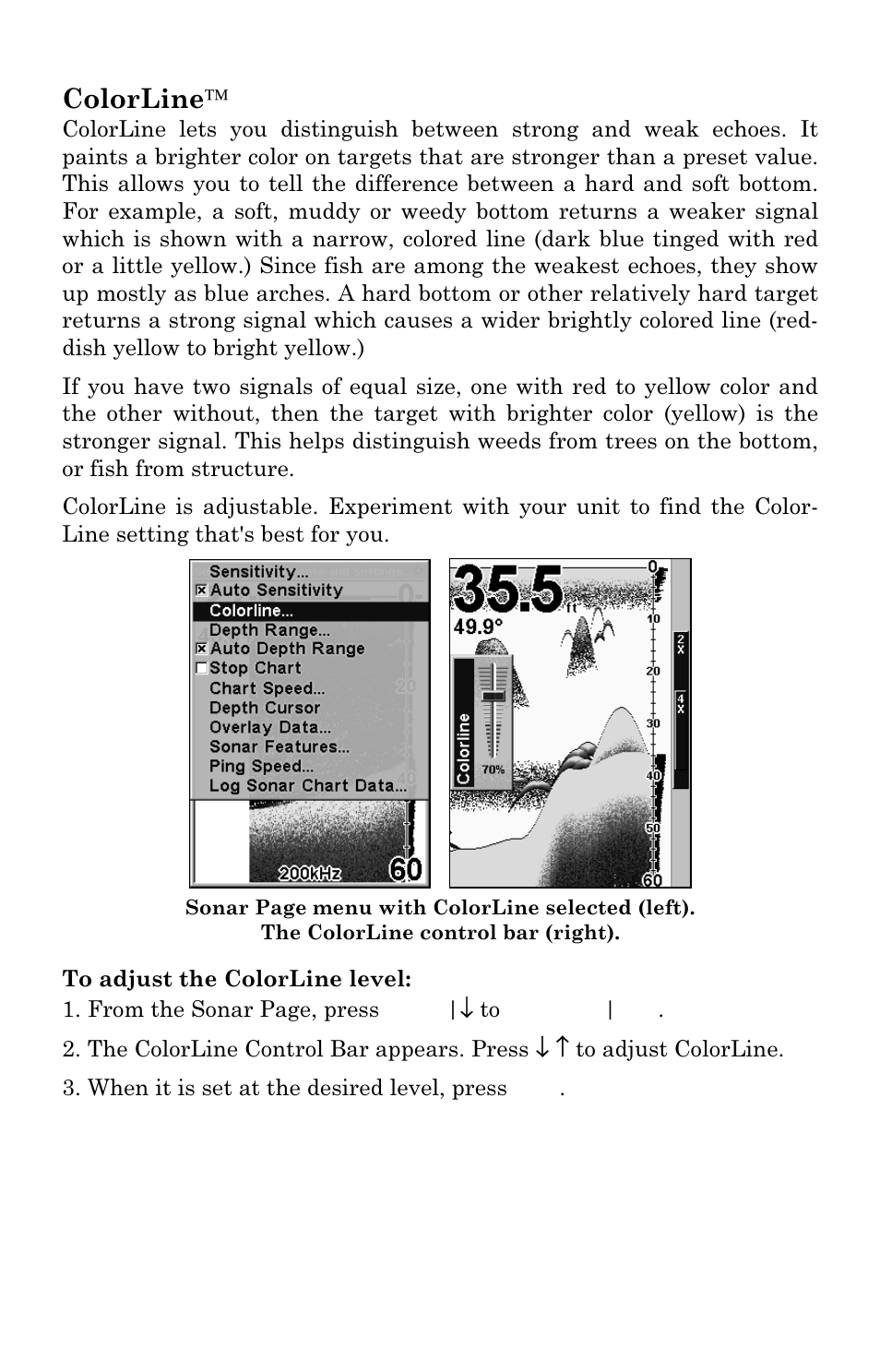Colorline | Eagle Electronics SeaCharter 502cDF User Manual | Page 64 / 196