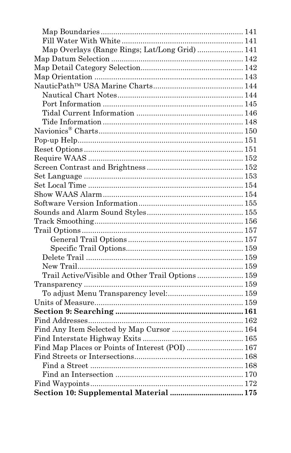 Eagle Electronics SeaCharter 502cDF User Manual | Page 7 / 196