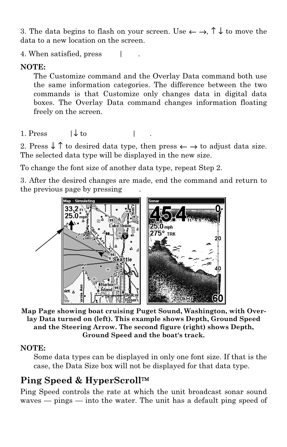 Ping speed & hyperscroll | Eagle Electronics SeaCharter 502cDF User Manual | Page 75 / 196