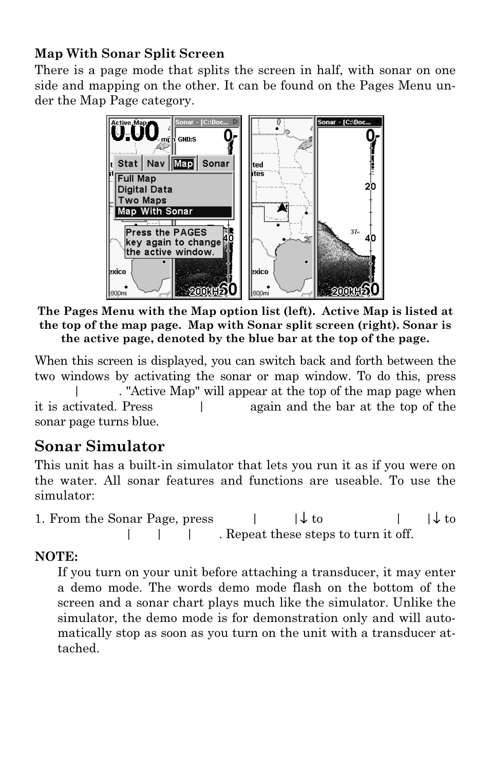 Sonar simulator | Eagle Electronics SeaCharter 502cDF User Manual | Page 84 / 196