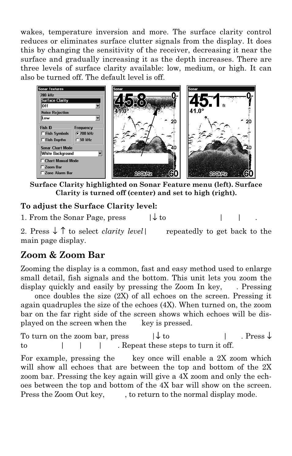 Zoom & zoom bar | Eagle Electronics SeaCharter 502cDF User Manual | Page 87 / 196