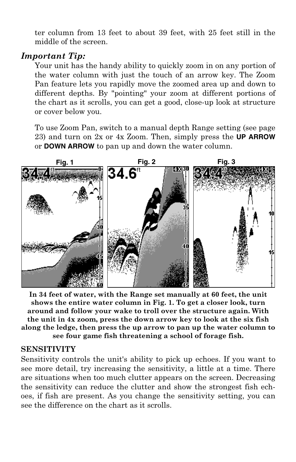 Important tip | Eagle Electronics TRIFINDER 2 User Manual | Page 29 / 56