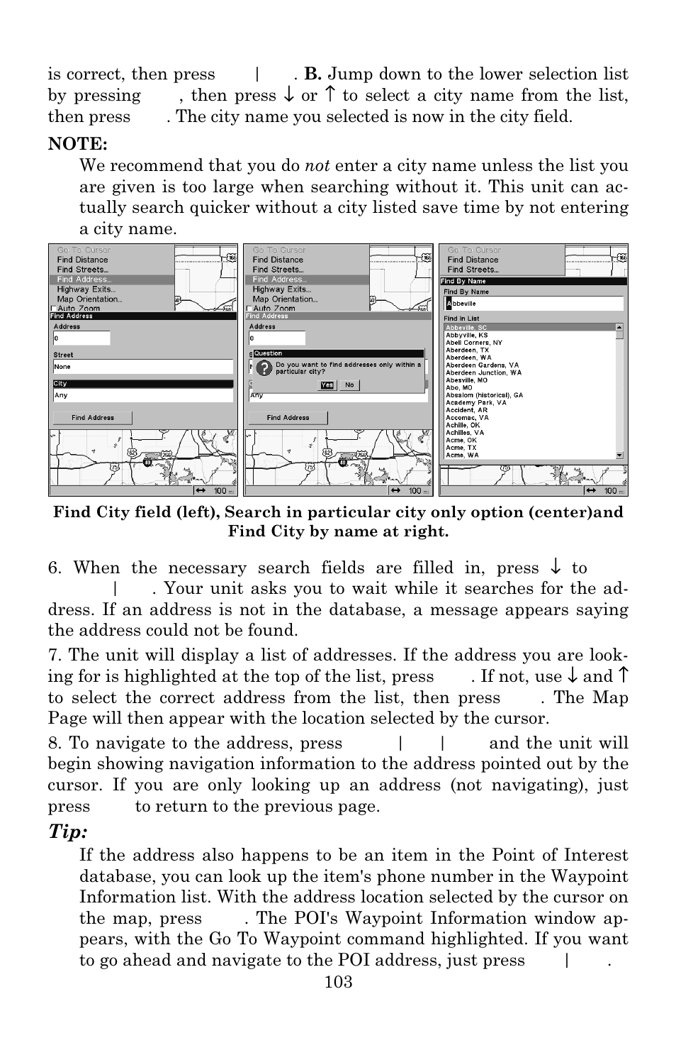 Eagle Electronics IntelliMap 640C User Manual | Page 109 / 136