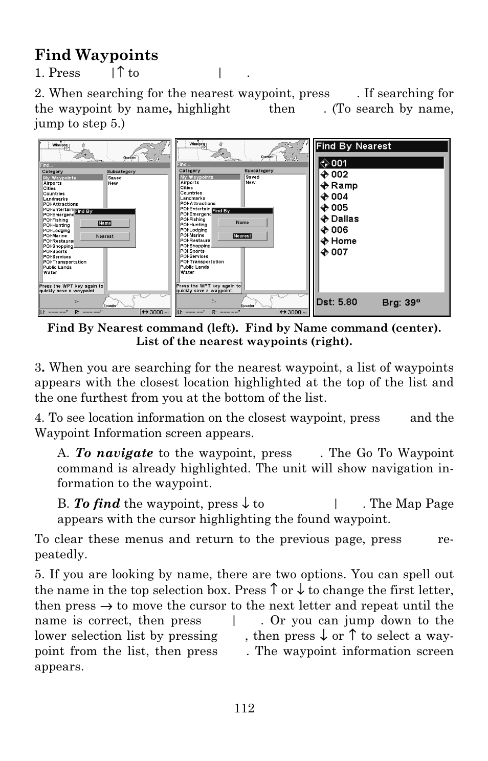 Find waypoints | Eagle Electronics IntelliMap 640C User Manual | Page 118 / 136