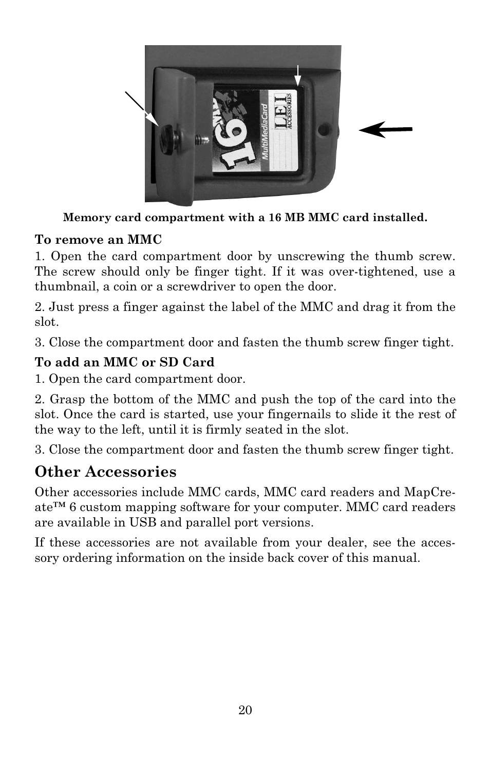 Other accessories | Eagle Electronics IntelliMap 640C User Manual | Page 26 / 136