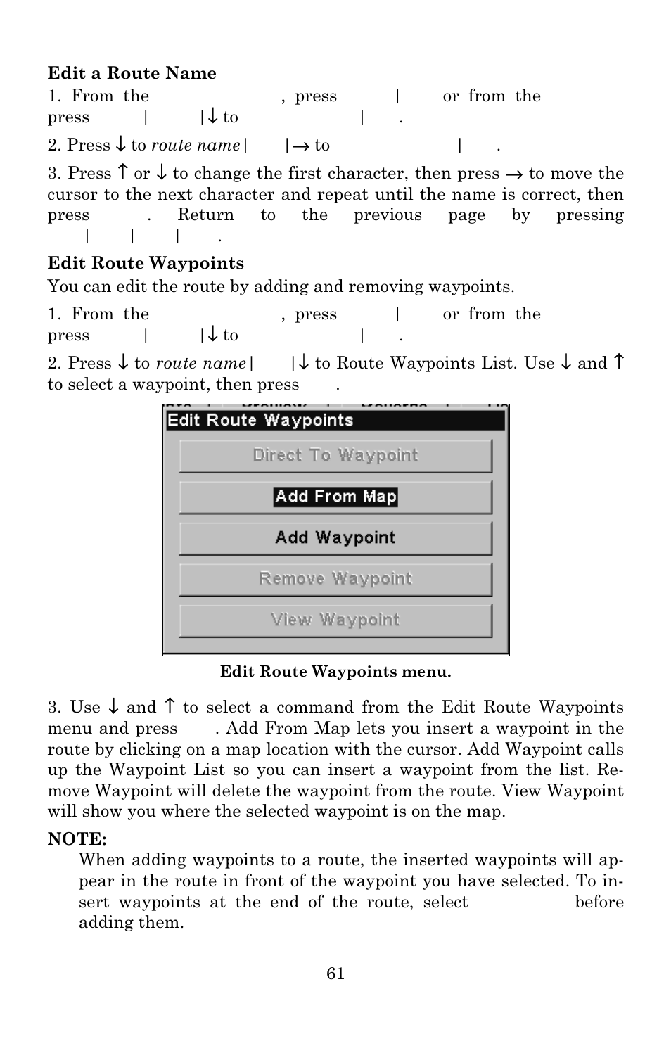 Eagle Electronics IntelliMap 640C User Manual | Page 67 / 136