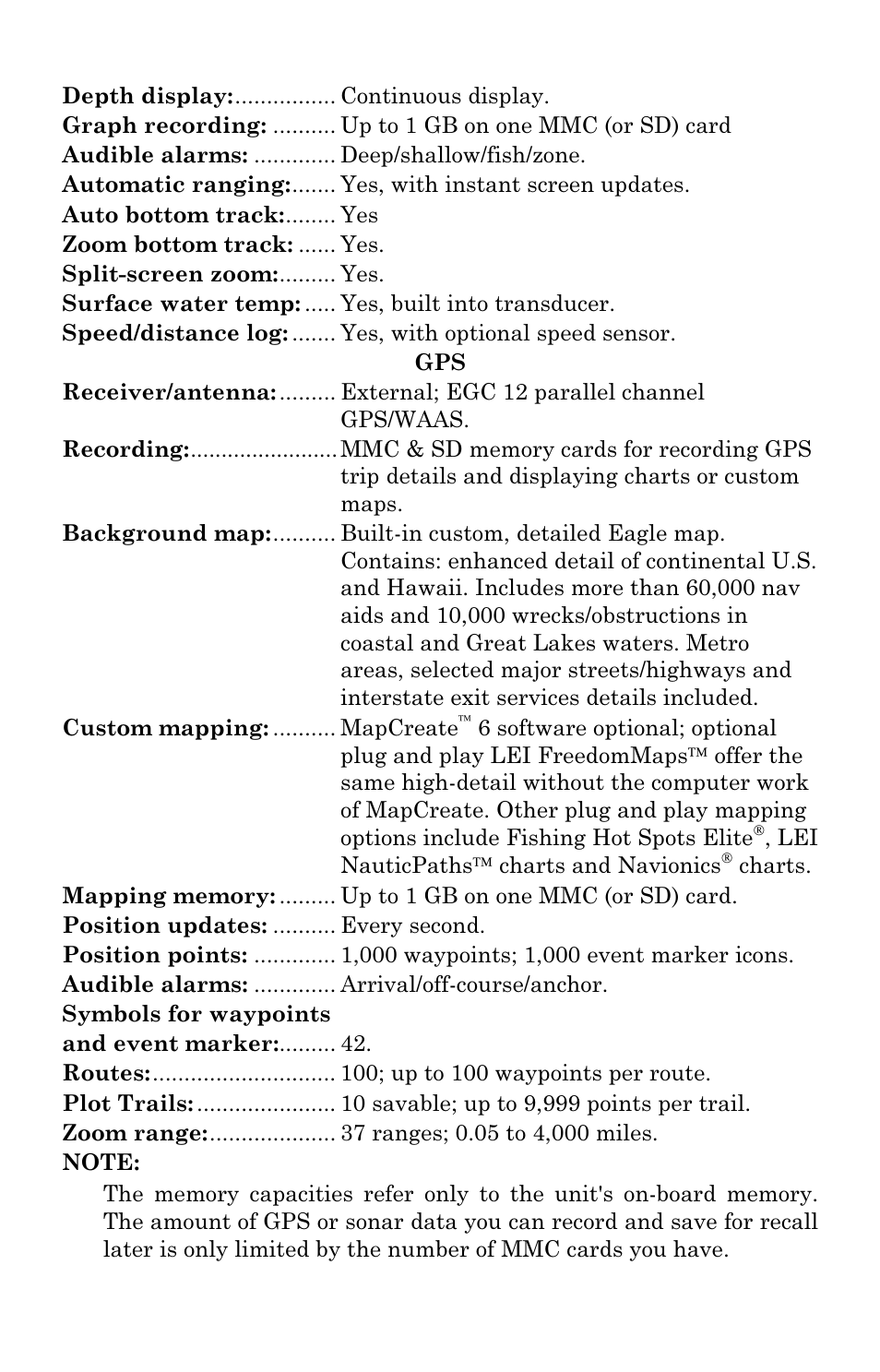 Eagle Electronics SeaChamp 2000 User Manual | Page 12 / 200