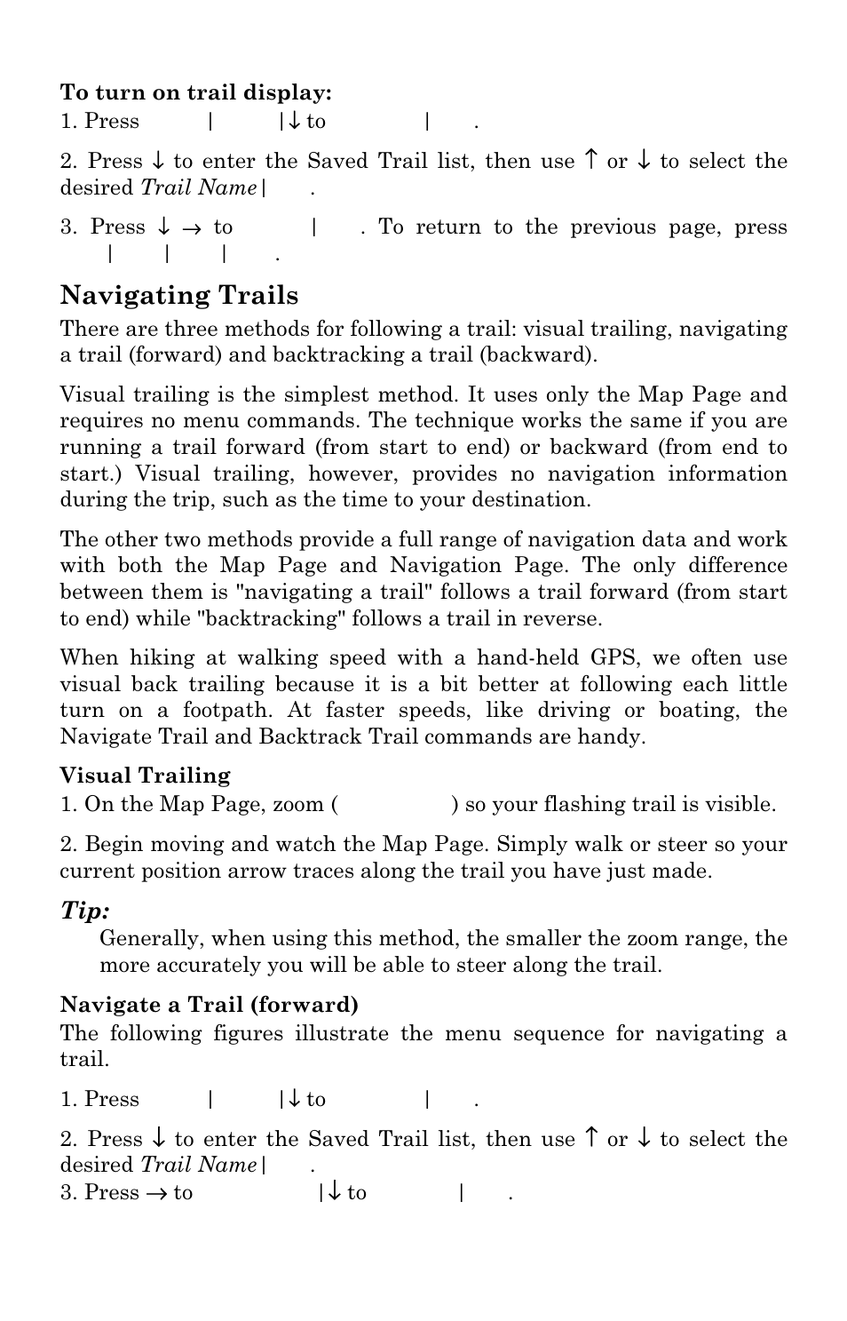 Navigating trails | Eagle Electronics SeaChamp 2000 User Manual | Page 120 / 200