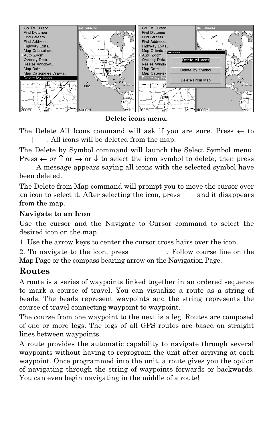 Routes | Eagle Electronics SeaChamp 2000 User Manual | Page 127 / 200