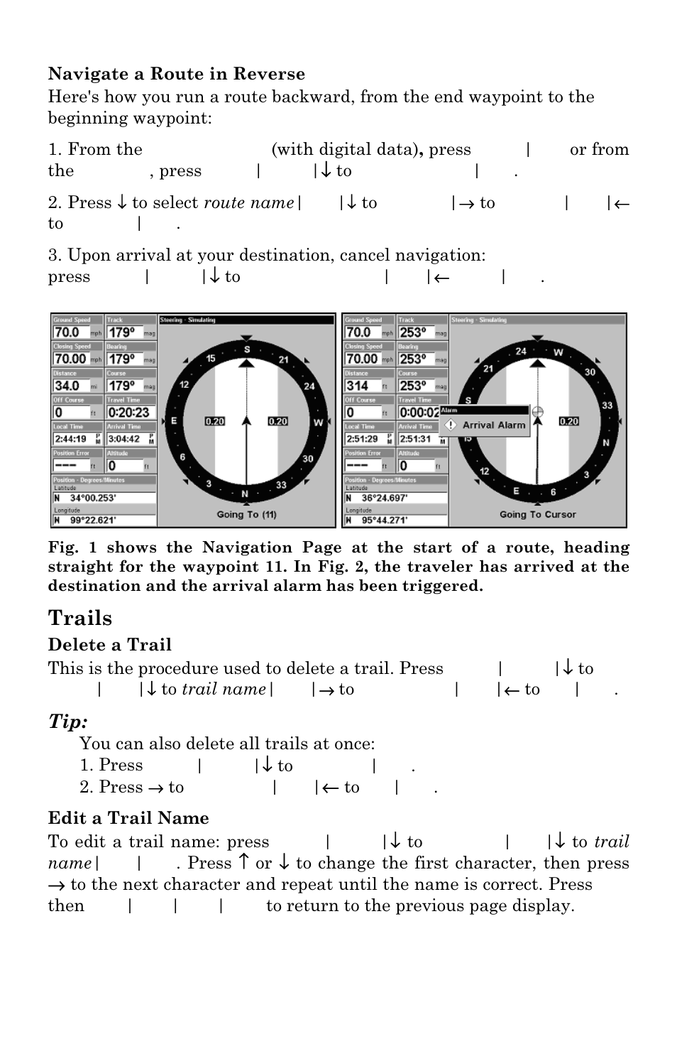 Trails | Eagle Electronics SeaChamp 2000 User Manual | Page 132 / 200