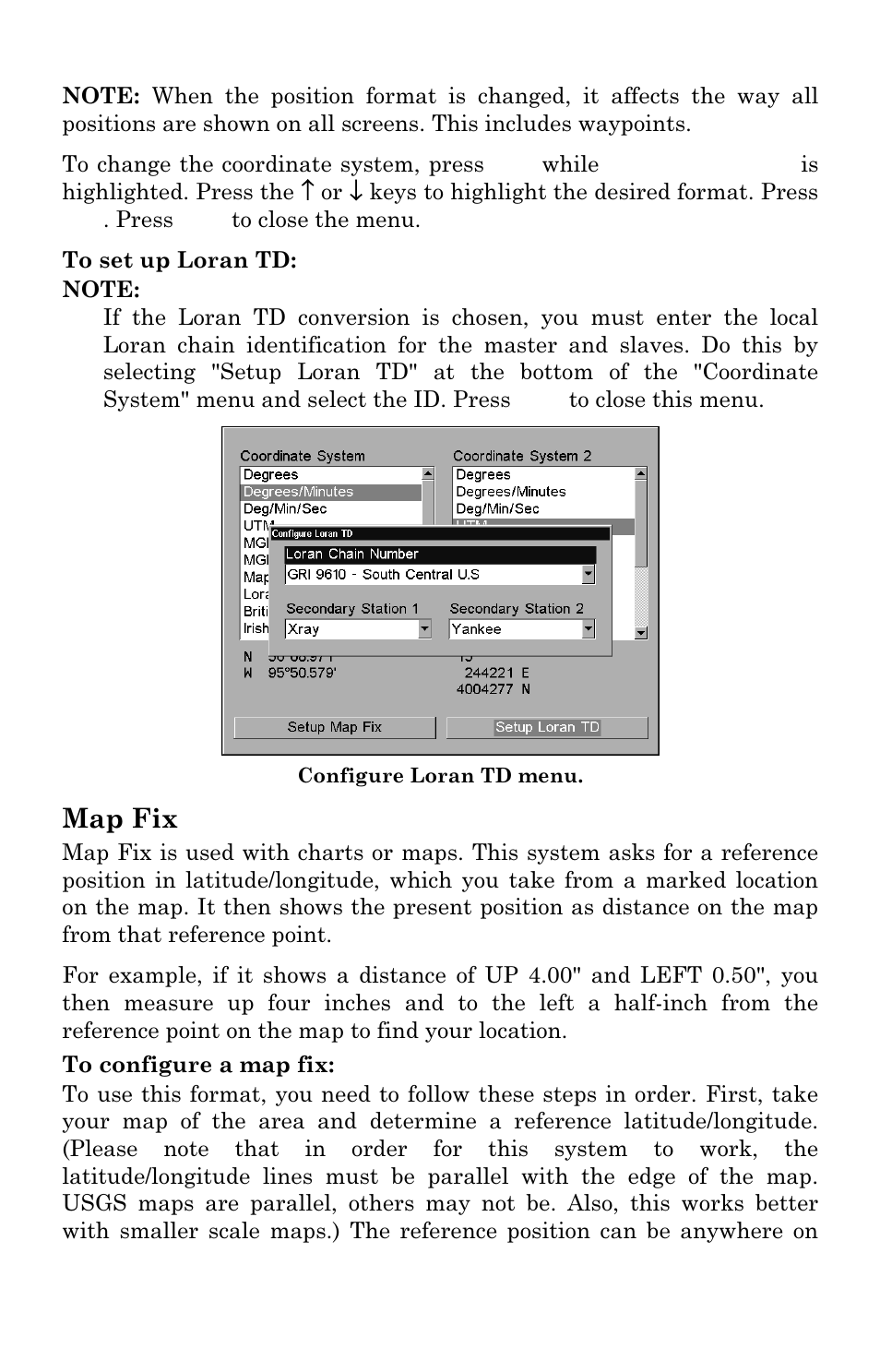 Map fix | Eagle Electronics SeaChamp 2000 User Manual | Page 141 / 200