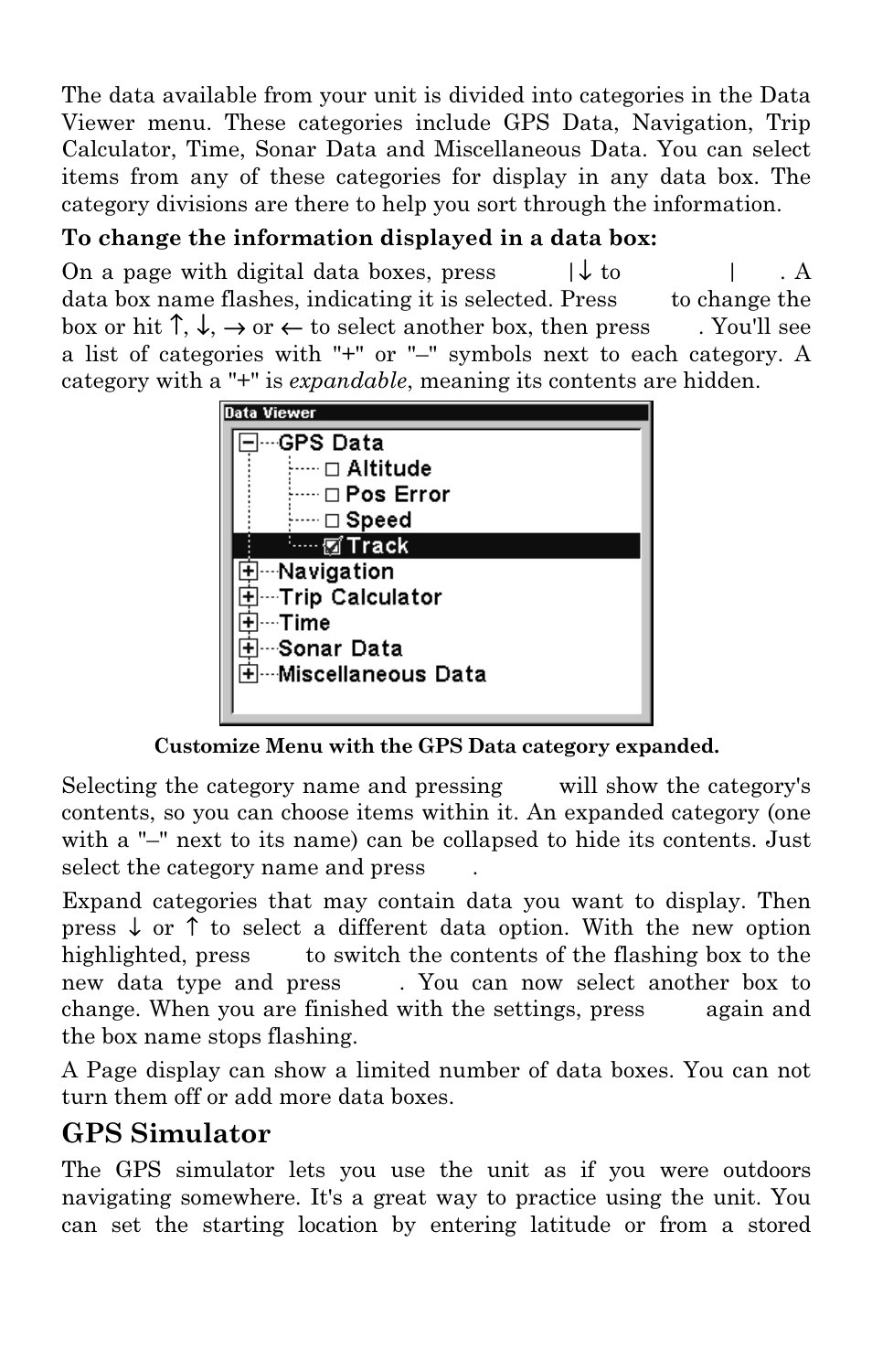 Gps simulator | Eagle Electronics SeaChamp 2000 User Manual | Page 143 / 200