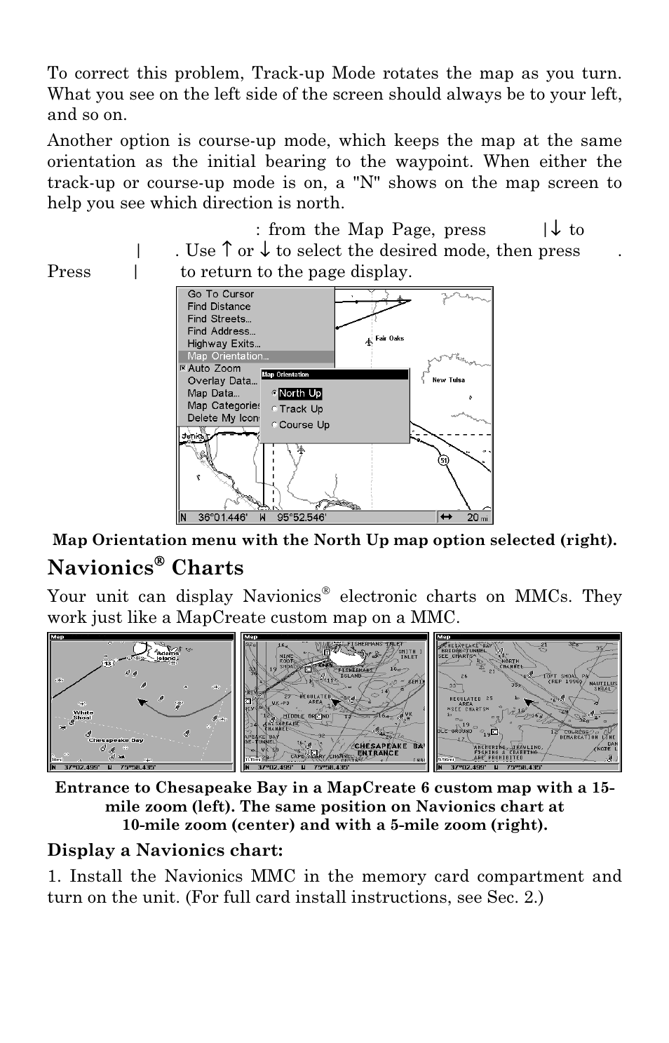 Navionics, Charts | Eagle Electronics SeaChamp 2000 User Manual | Page 150 / 200