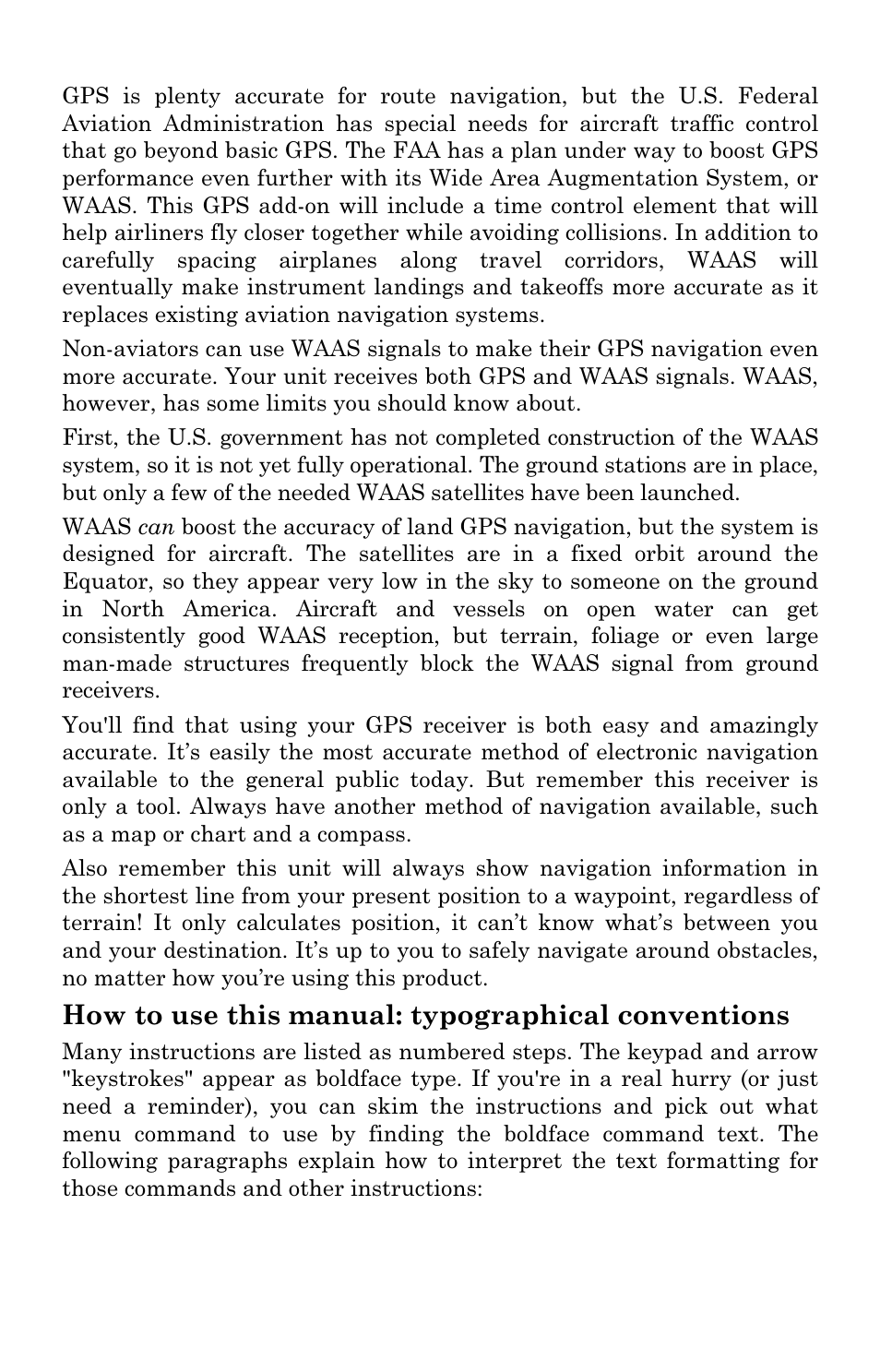 How to use this manual: typographical conventions | Eagle Electronics SeaChamp 2000 User Manual | Page 17 / 200