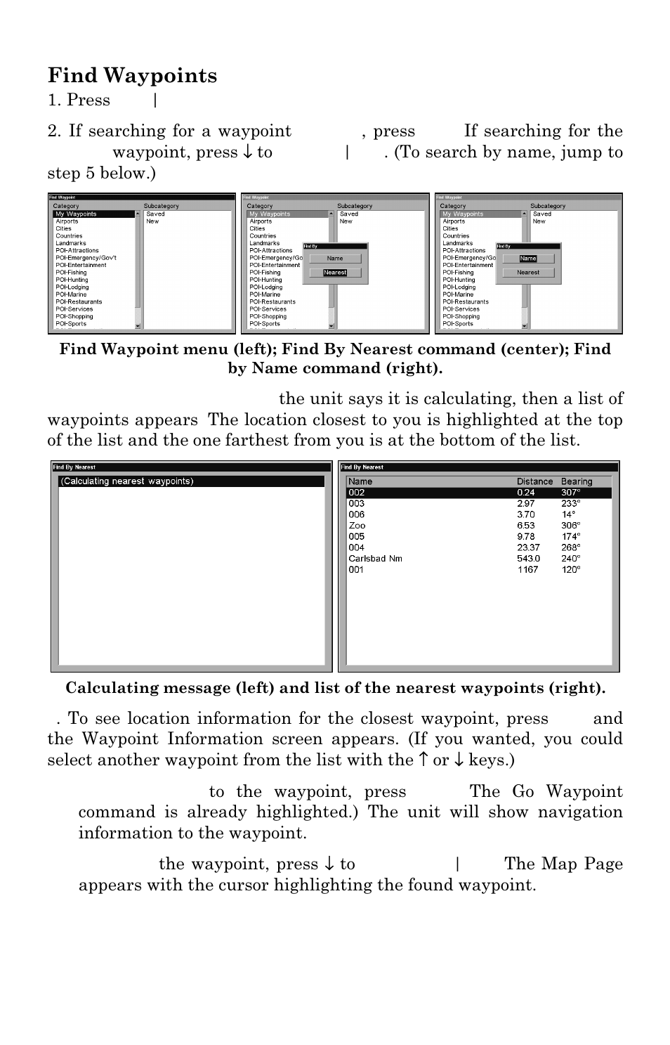 Find waypoints | Eagle Electronics SeaChamp 2000 User Manual | Page 185 / 200