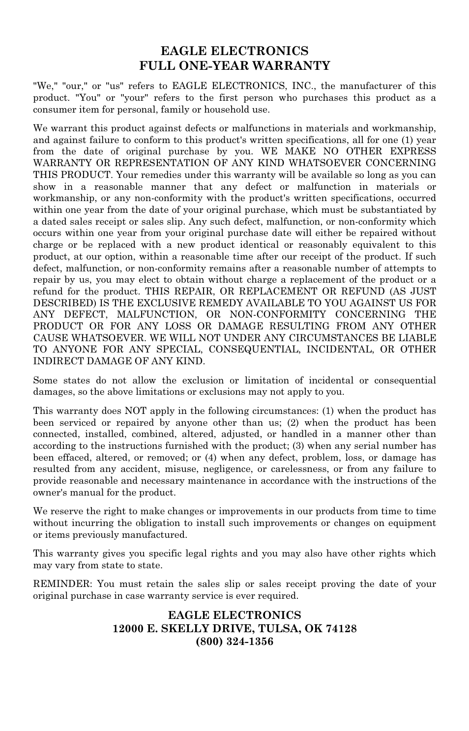 Eagle Electronics SeaChamp 2000 User Manual | Page 195 / 200