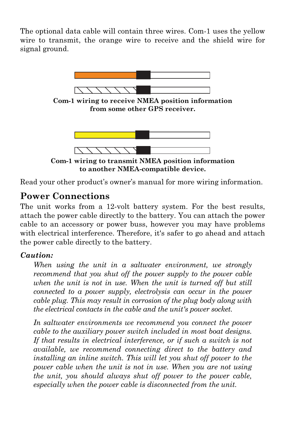 Power connections | Eagle Electronics SeaChamp 2000 User Manual | Page 39 / 200