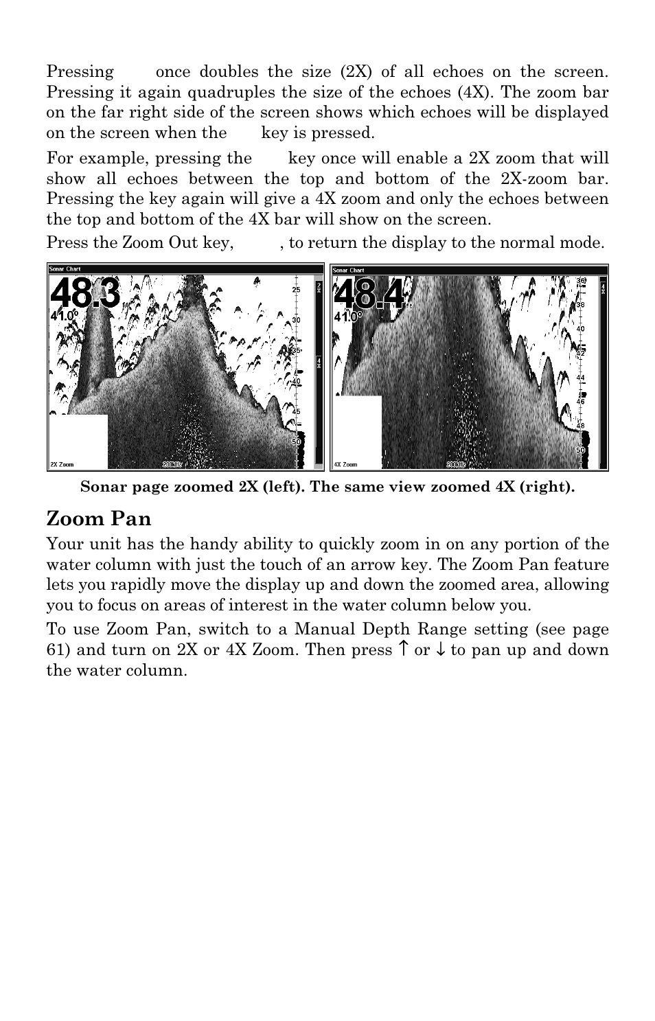 Zoom pan | Eagle Electronics SeaChamp 2000 User Manual | Page 92 / 200