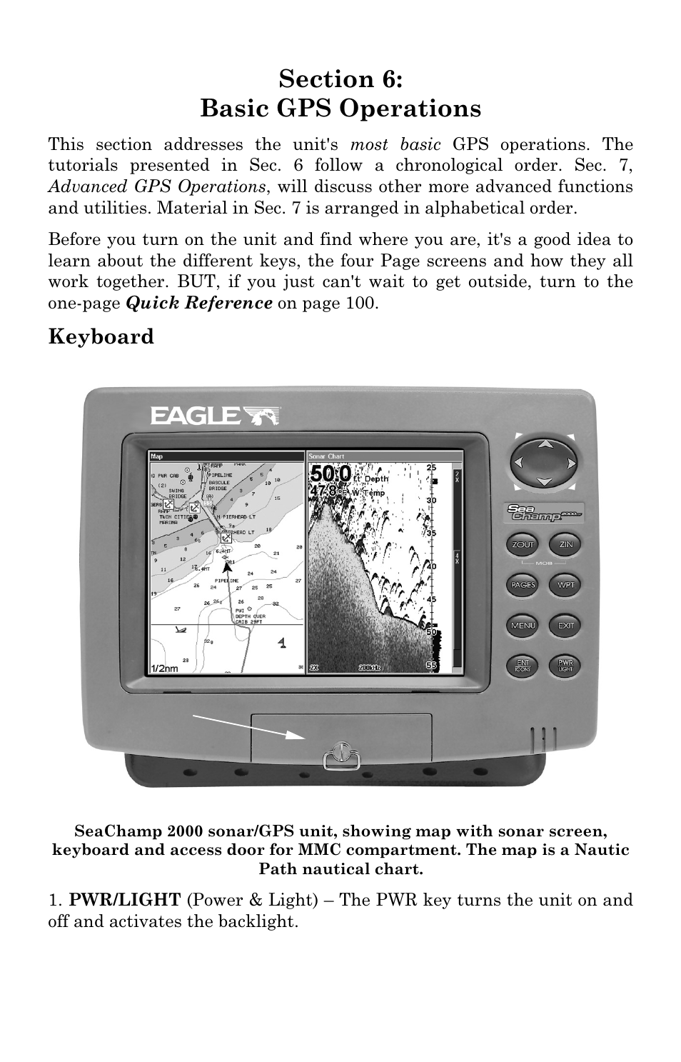 Keyboard | Eagle Electronics SeaChamp 2000 User Manual | Page 97 / 200