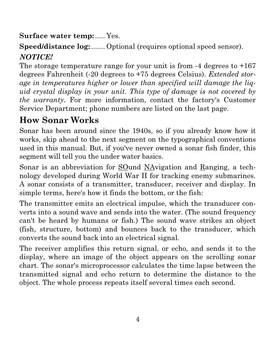 How sonar works | Eagle Electronics FISH MARK 500CDF User Manual | Page 10 / 112