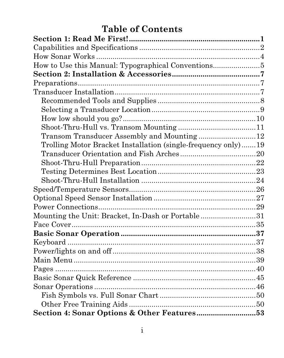 Eagle Electronics FISH MARK 500CDF User Manual | Page 3 / 112