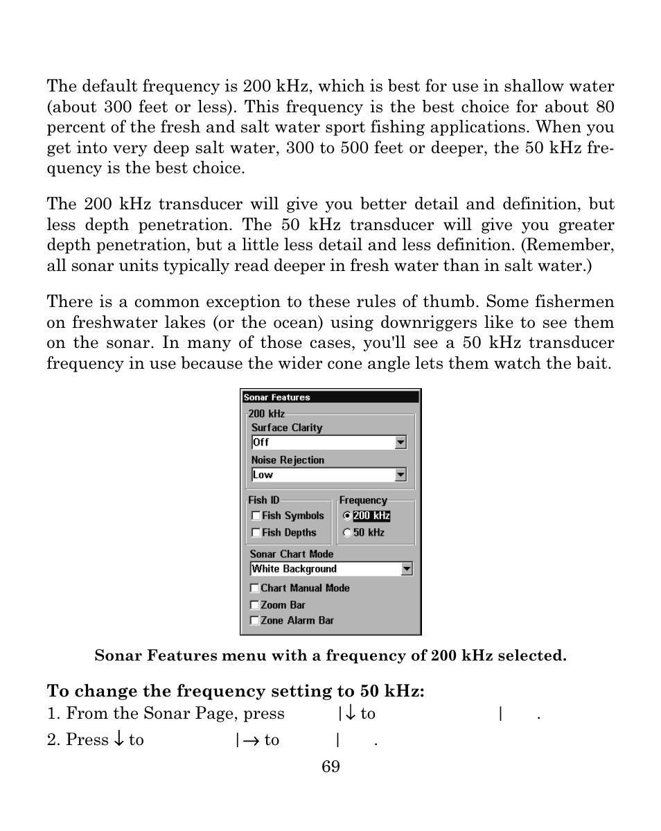 Eagle Electronics FISH MARK 500CDF User Manual | Page 75 / 112