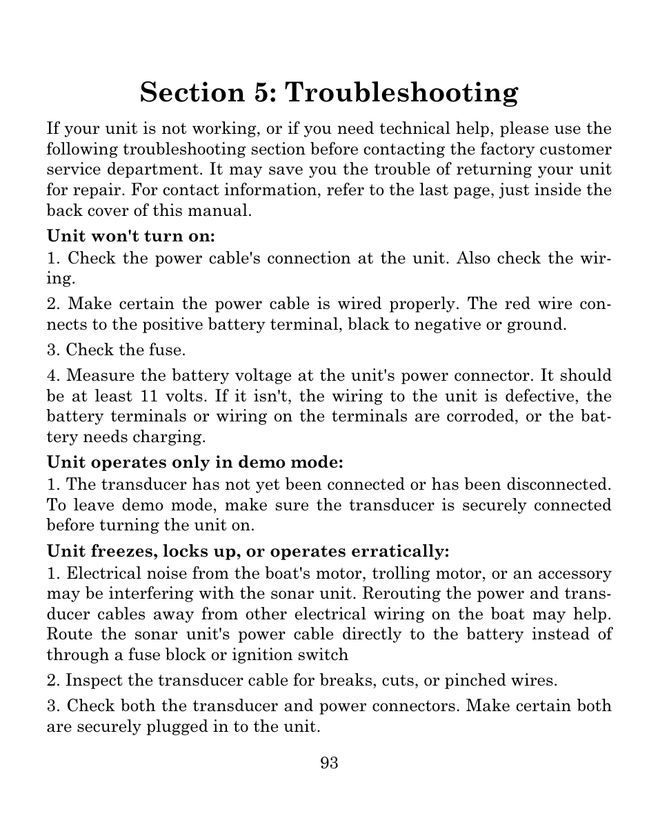 Eagle Electronics FISH MARK 500CDF User Manual | Page 99 / 112