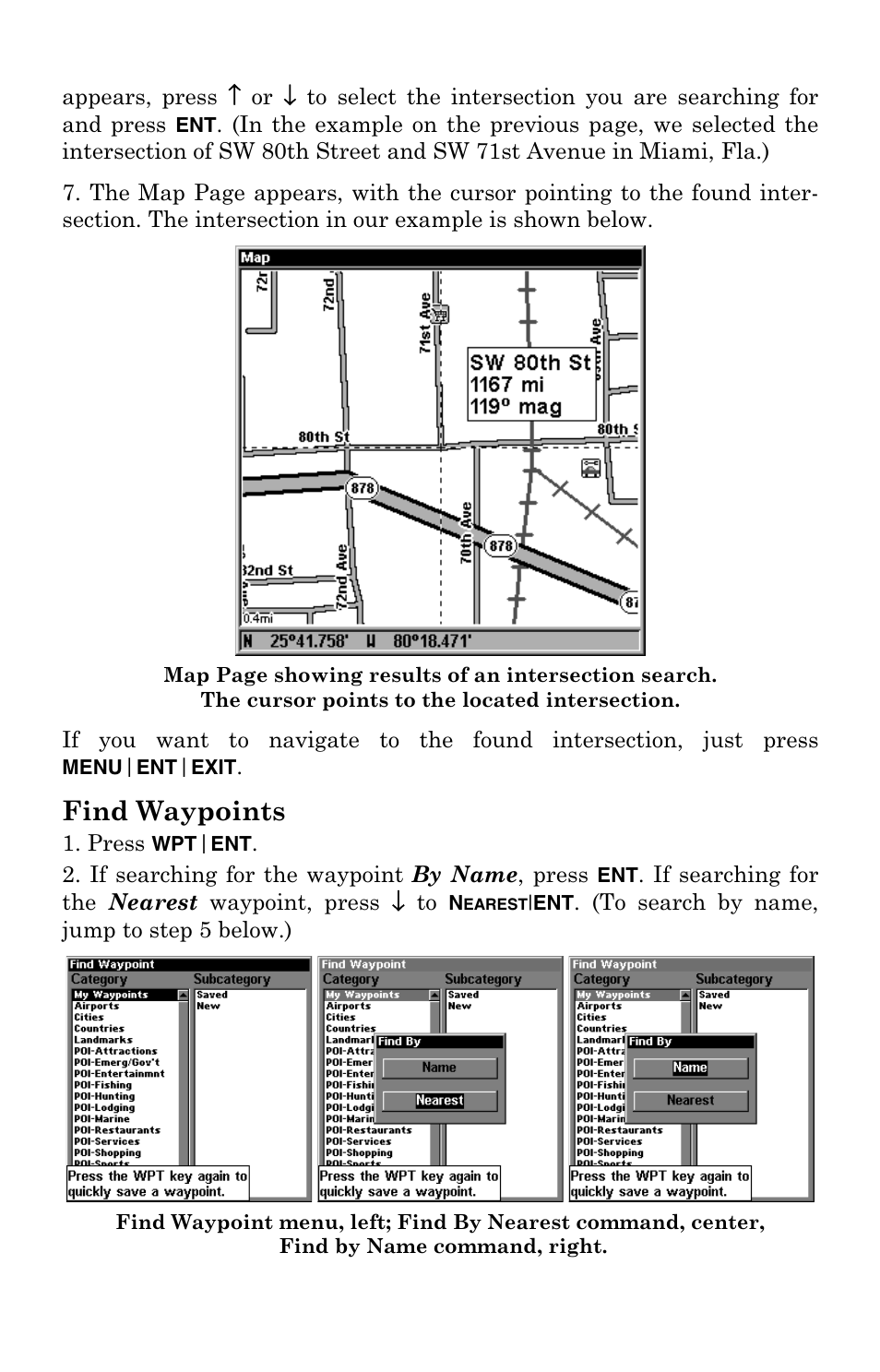 Find waypoints | Eagle Electronics IntelliMap 320 User Manual | Page 112 / 128