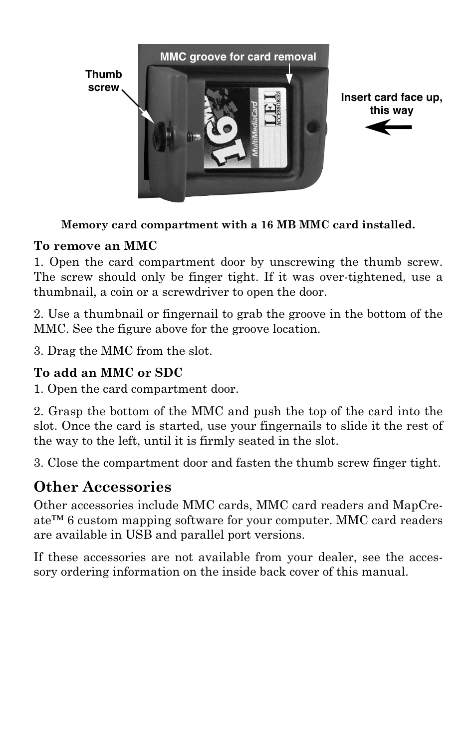 Other accessories | Eagle Electronics IntelliMap 320 User Manual | Page 24 / 128