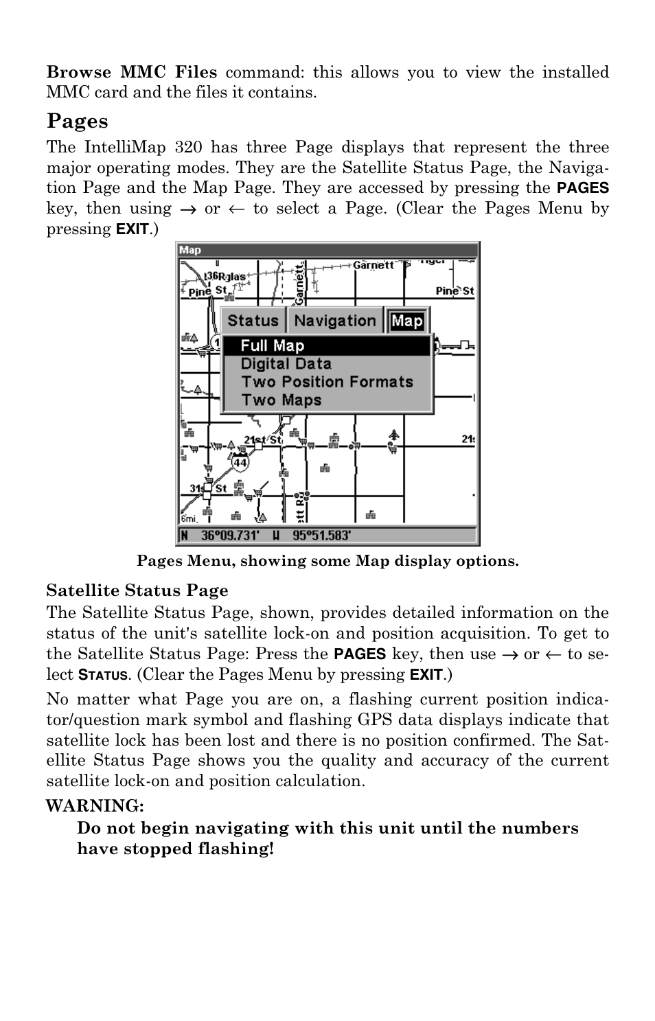 Pages | Eagle Electronics IntelliMap 320 User Manual | Page 30 / 128