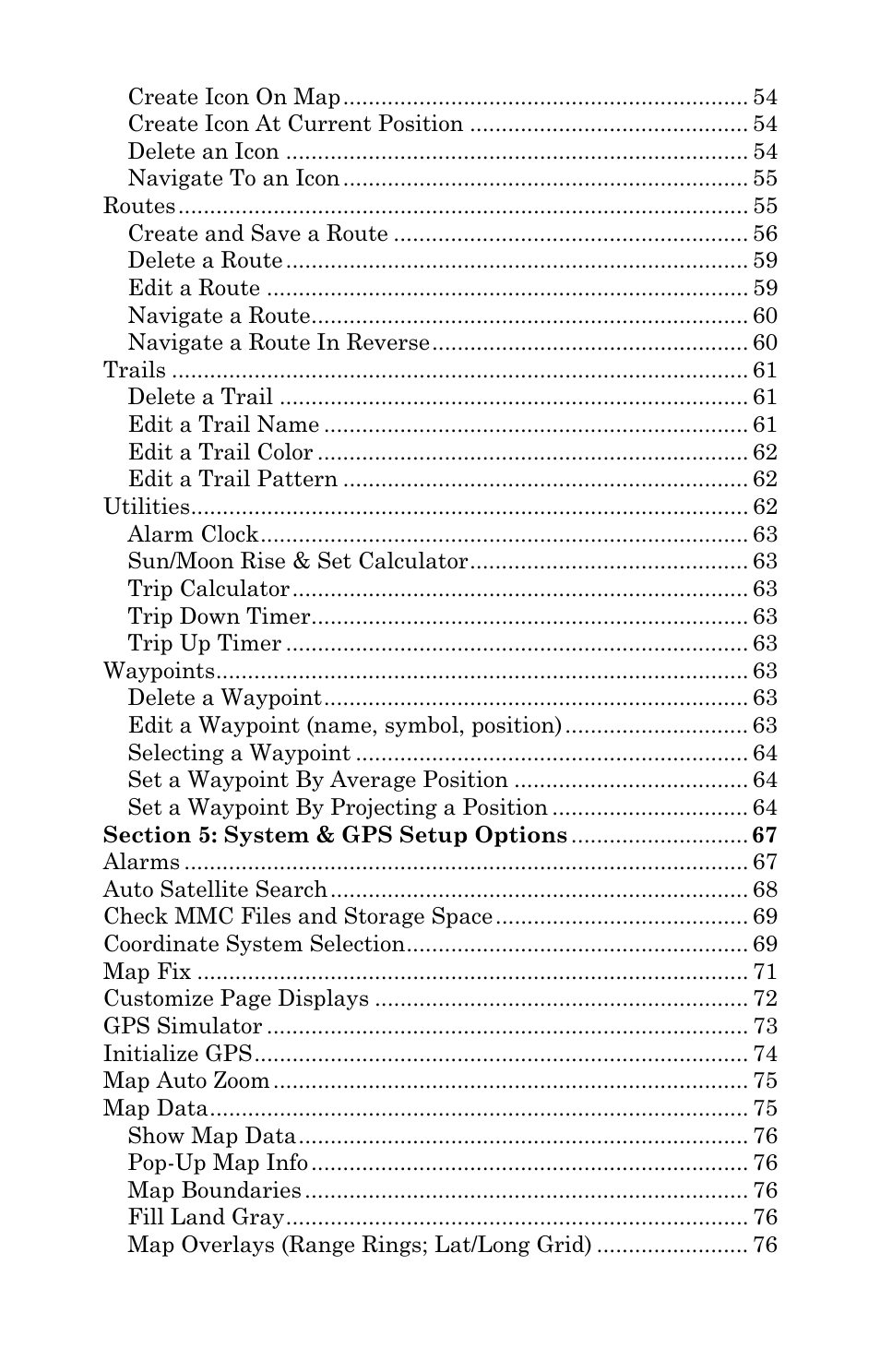 Eagle Electronics IntelliMap 320 User Manual | Page 4 / 128