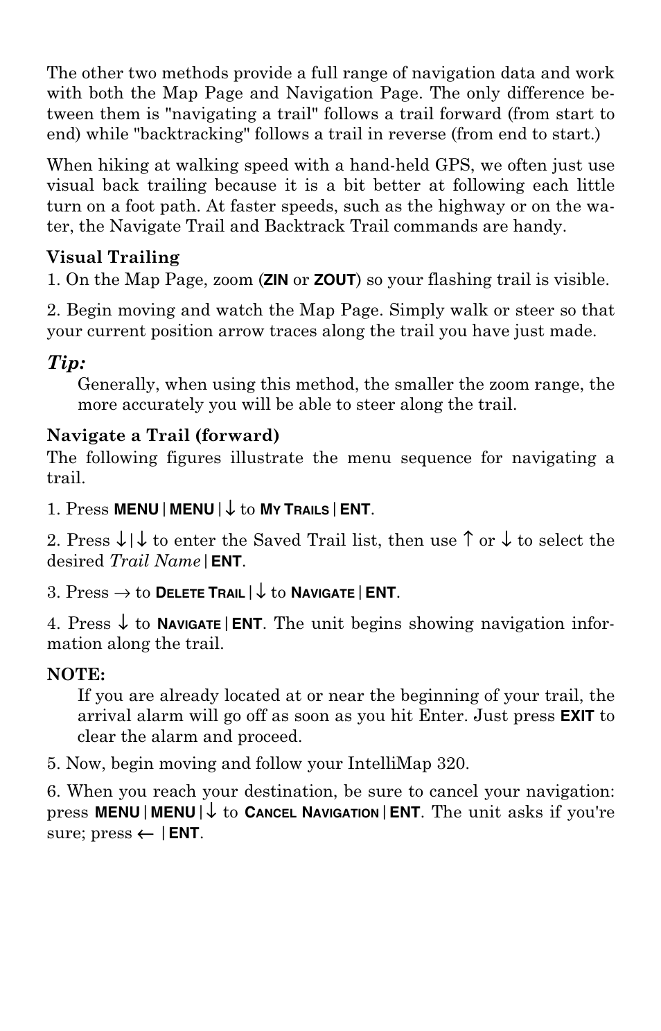 Eagle Electronics IntelliMap 320 User Manual | Page 52 / 128