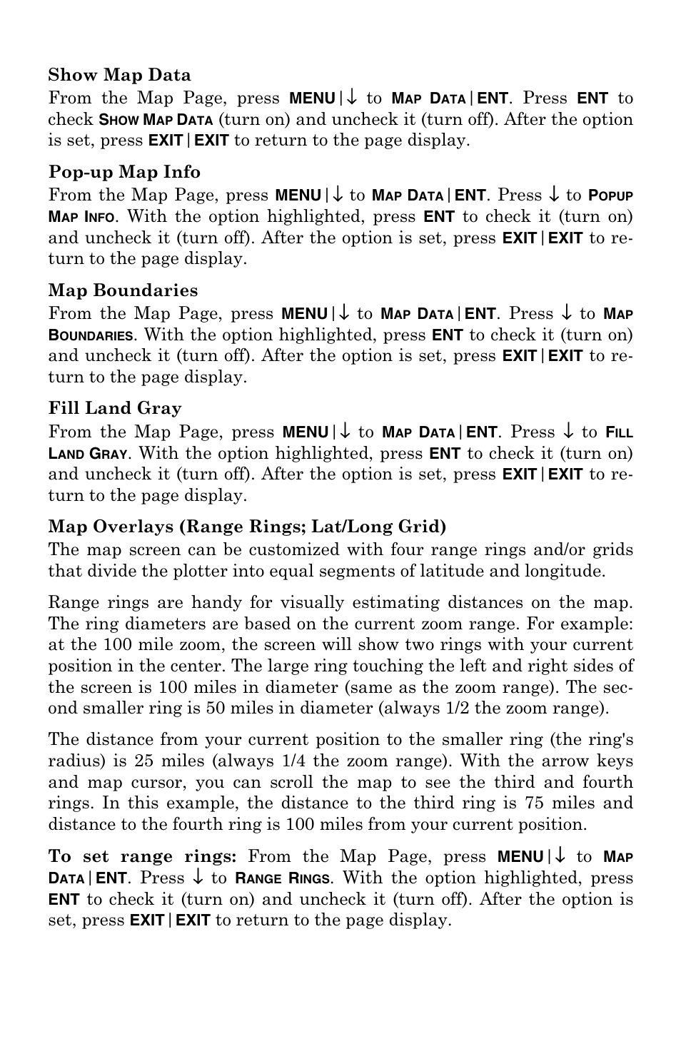 Eagle Electronics IntelliMap 320 User Manual | Page 82 / 128