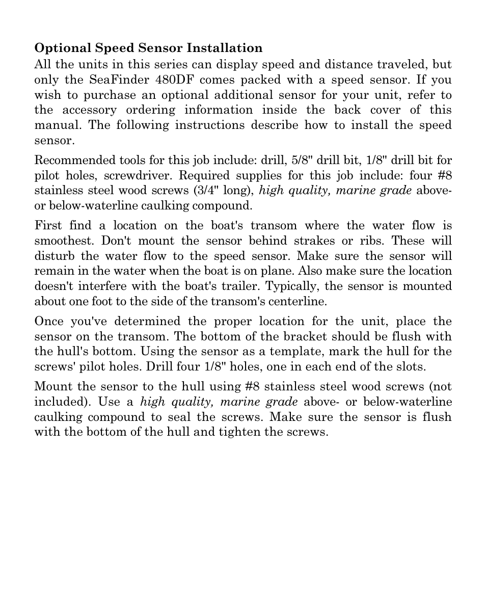 Eagle Electronics SeaFinder 480DF User Manual | Page 29 / 96