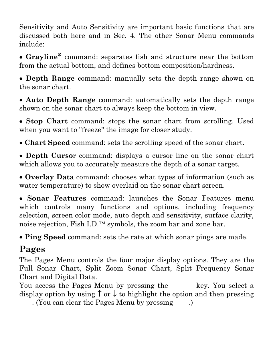 Pages | Eagle Electronics SeaFinder 480DF User Manual | Page 42 / 96